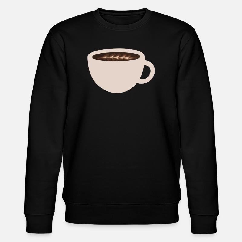 élégant café latte illustration d’art - Sweat bio CHANGER Stanley/Stella Unisexe - noir