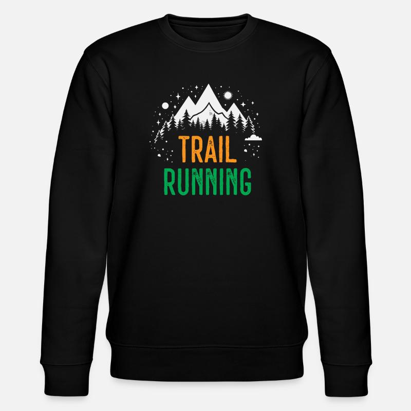 Course sur sentier - Sweat bio CHANGER Stanley/Stella Unisexe - noir