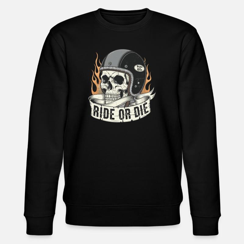 Ride or Die - Stanley/Stella Unisex Bio-Sweatshirt CHANGER  - Schwarz