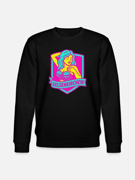 Gelsenkirchen Superstar in pink - Stanley/Stella CHANGER Unisex Organic Sweatshirt - black