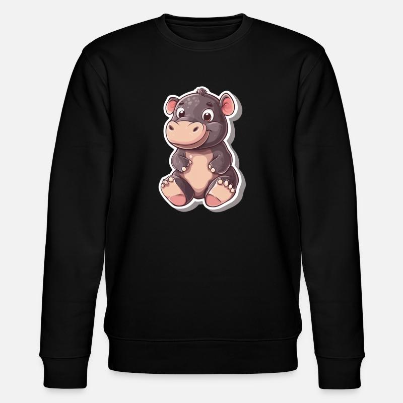 Hippopotame - Sweat bio CHANGER Stanley/Stella Unisexe - noir