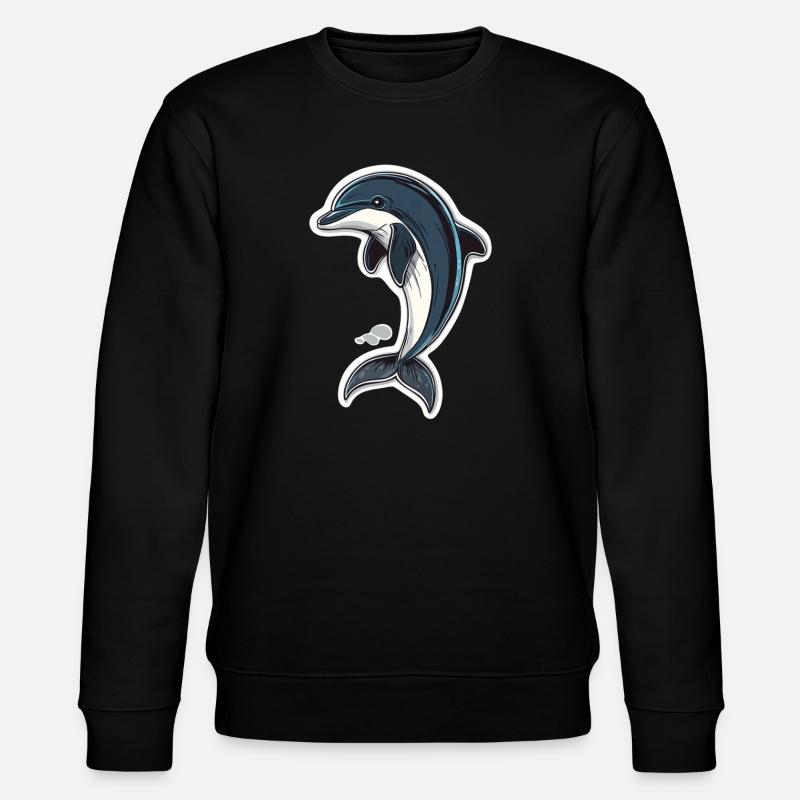 Delfin - Stanley/Stella Unisex Bio-Sweatshirt CHANGER  - Schwarz
