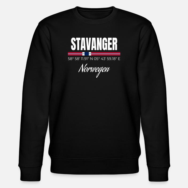 Stavanger - Stanley/Stella Unisex Bio-Sweatshirt CHANGER - Schwarz