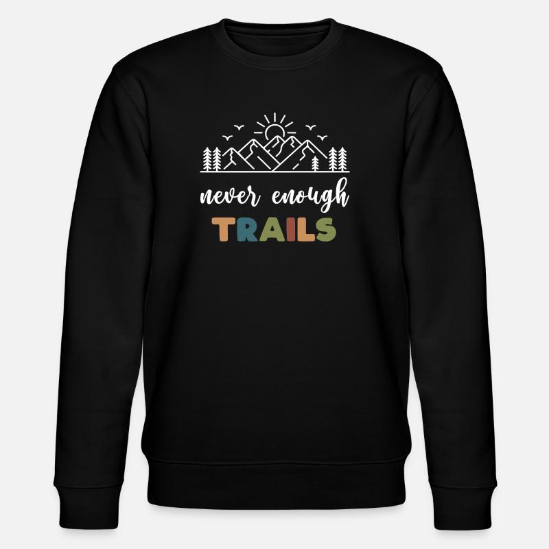 Trailrunning – Nie genug Trails - Stanley/Stella Unisex Bio-Sweatshirt CHANGER  - Schwarz