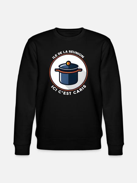 Here it's Caris Creole Reunion Island - Stanley/Stella CHANGER Unisex Organic Sweatshirt - black