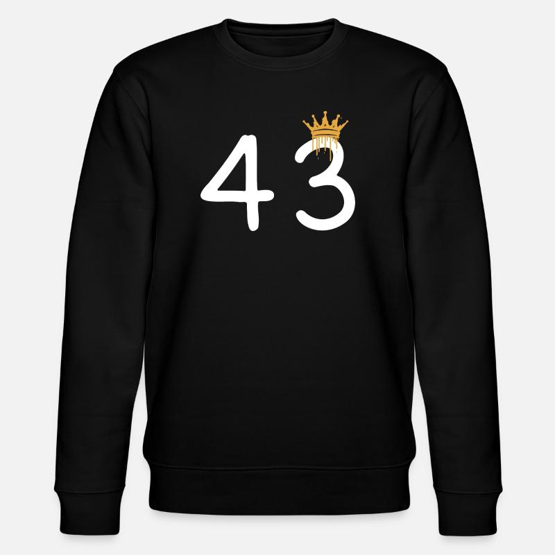 Königskrone Handlettering Design - Stanley/Stella Unisex Bio-Sweatshirt CHANGER  - Schwarz