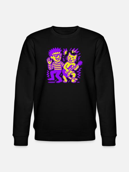 Katzenmusik - Stanley/Stella Unisex Bio-Sweatshirt CHANGER - Schwarz