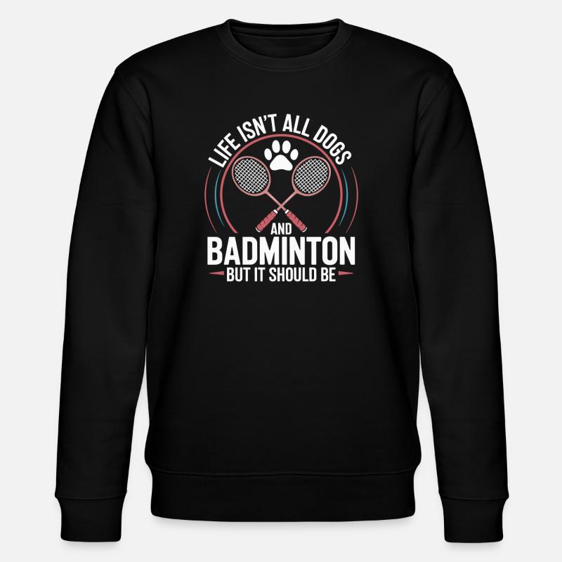 Hunde & Badminton - Stanley/Stella Unisex Bio-Sweatshirt CHANGER - Schwarz