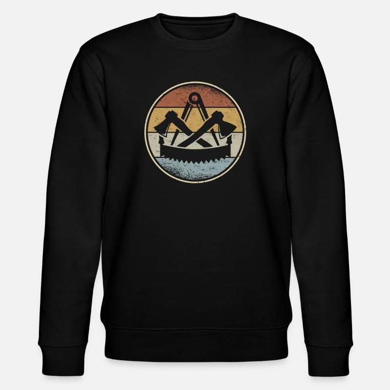 Carpenter's guild sign carpenter craft guild - Stanley/Stella CHANGER Unisex Organic Sweatshirt - black