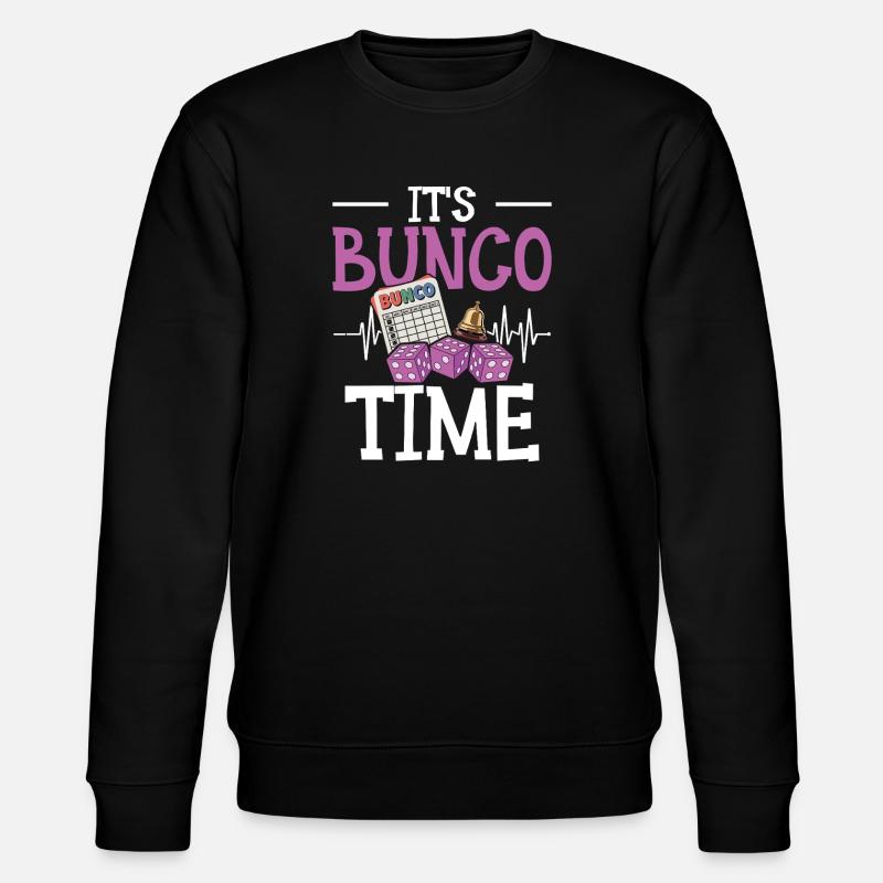 Bunco Players Play Bunco Gift - Stanley/Stella CHANGER Unisex Organic Sweatshirt - black