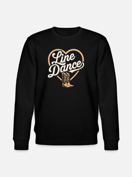Country &amp; Line Dance Motif - Stanley/Stella CHANGER Unisex Organic Sweatshirt - black