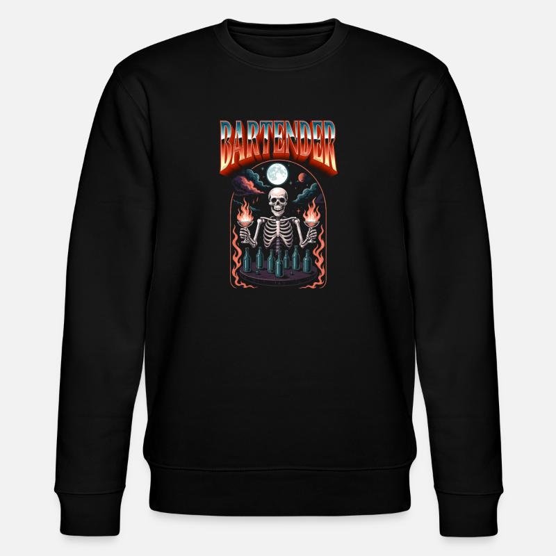 Bartender Halloween barman bartender - Stanley/Stella CHANGER Unisex Organic Sweatshirt - black
