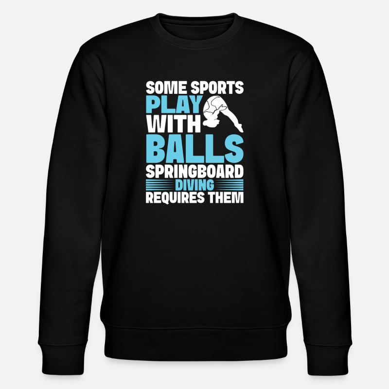 Kunstspringen Turmspringer Sprungbrett - Stanley/Stella Unisex Bio-Sweatshirt CHANGER - Schwarz