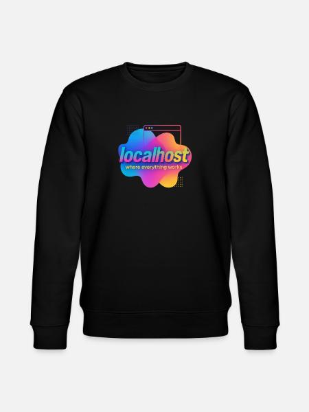 Localhost Buntes Grafik-T-Shirt für Entwickler - Stanley/Stella Unisex Bio-Sweatshirt CHANGER - Schwarz