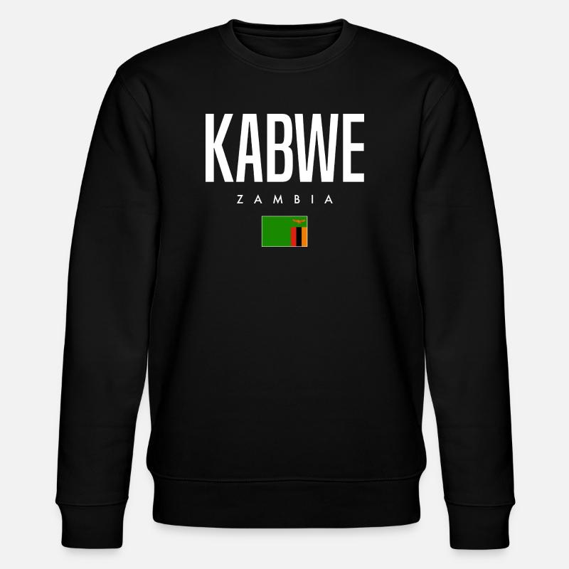 Kabwe Sambia - Stanley/Stella Unisex Bio-Sweatshirt CHANGER  - Schwarz