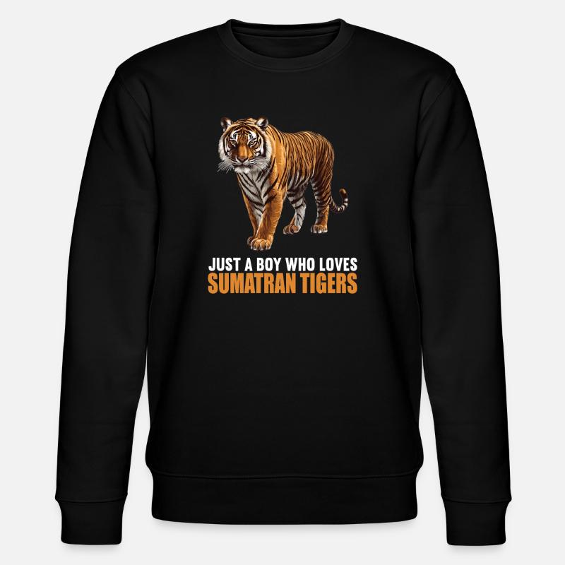 Sumatra-Tiger - Stanley/Stella Unisex Bio-Sweatshirt CHANGER  - Schwarz