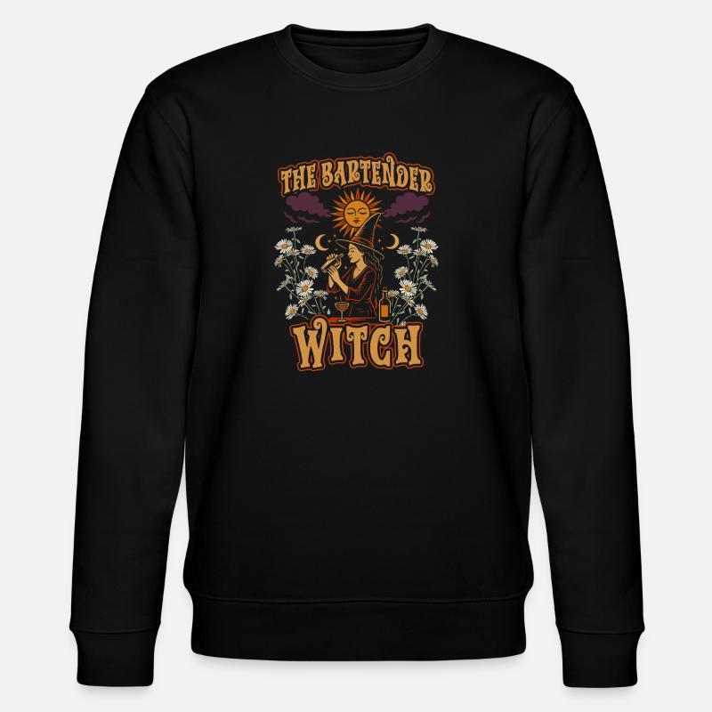 Bartender The Bartender Witch - Stanley/Stella CHANGER Unisex Organic Sweatshirt - black