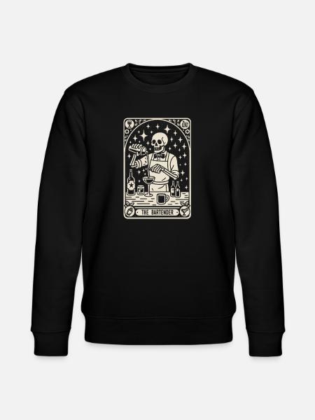 Bartender Barman The Bartender Tarot Cocktail - Stanley/Stella CHANGER Unisex Organic Sweatshirt - black