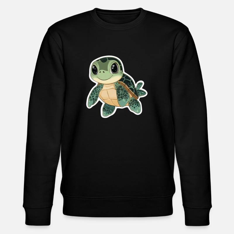 Schildkröte - Stanley/Stella Unisex Bio-Sweatshirt CHANGER - Schwarz