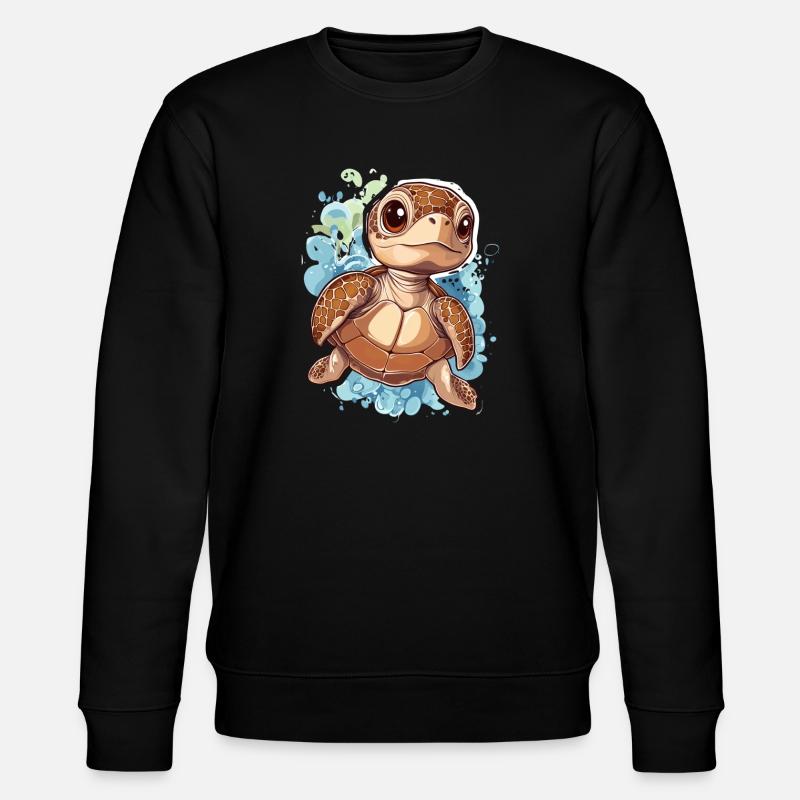 Turtle - Stanley/Stella CHANGER Unisex Organic Sweatshirt - black