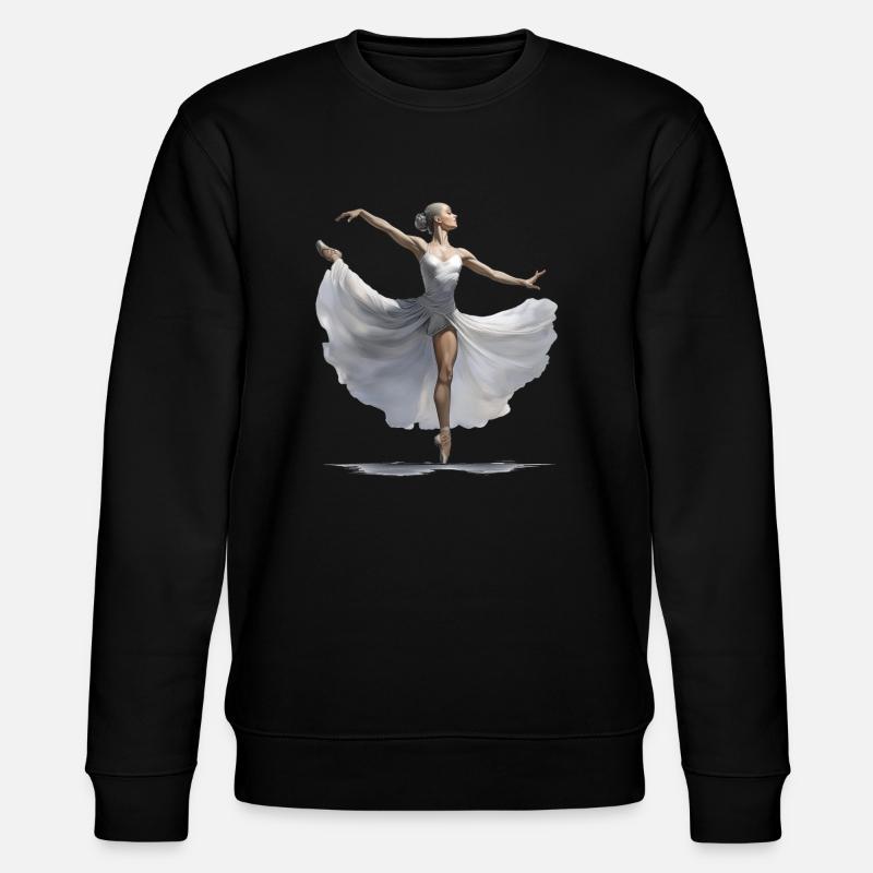 Illustration élégante danseuse de ballet - Sweat bio CHANGER Stanley/Stella Unisexe - noir