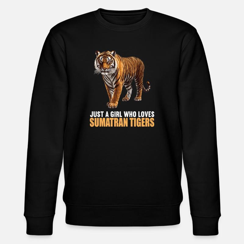 Sumatra-Tiger - Stanley/Stella Unisex Bio-Sweatshirt CHANGER  - Schwarz