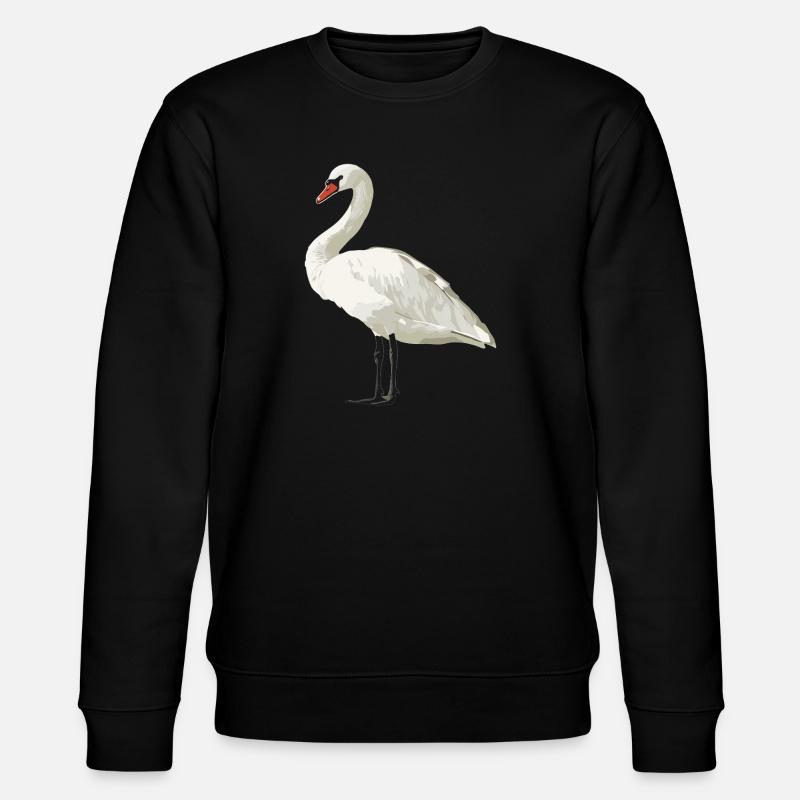 Schwäne Schwan - Stanley/Stella Unisex Bio-Sweatshirt CHANGER  - Schwarz
