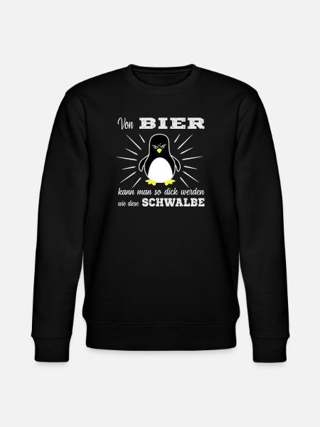 Bier Pinguin - Stanley/Stella Unisex Bio-Sweatshirt CHANGER - Schwarz