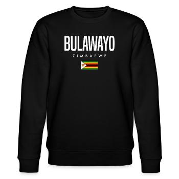 Bulawayo Zimbabwe - Stanley/Stella CHANGER Unisex Organic Sweatshirt - black - Front - Nik (191cm) & Marisol (170cm)