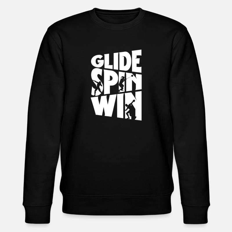 Kugelstoßen Kugelstoß Kugelstoßer Glide Spin Win - Stanley/Stella Unisex Bio-Sweatshirt CHANGER  - Schwarz
