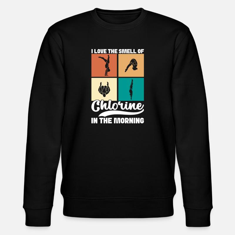 Kunstspringen Turmspringer Sprungbrett - Stanley/Stella Unisex Bio-Sweatshirt CHANGER - Schwarz