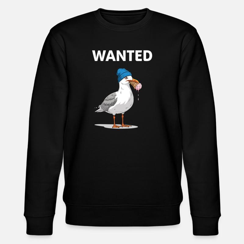 Gesucht Möwe Eiscreme Abenteuer - Stanley/Stella CHANGER Unisex Organic Sweatshirt - black