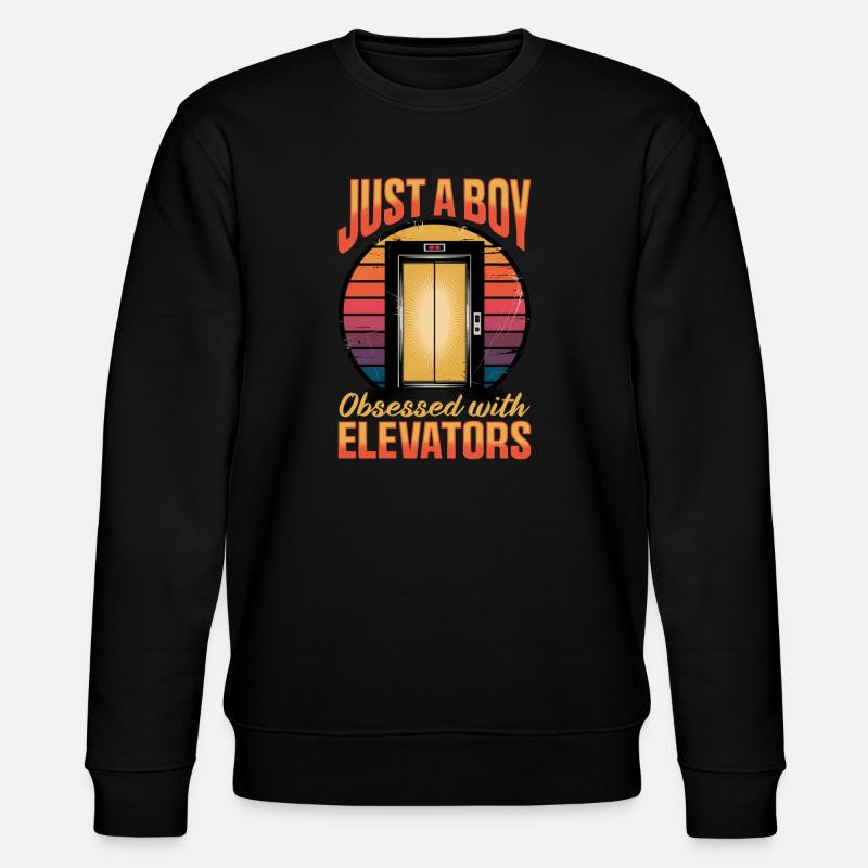 Ascenseur pour tout-petits et enfants - Sweat bio CHANGER Stanley/Stella Unisexe - noir