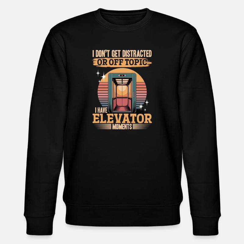 Elevator toddler & kids - Stanley/Stella Unisex Bio-Sweatshirt CHANGER  - Schwarz