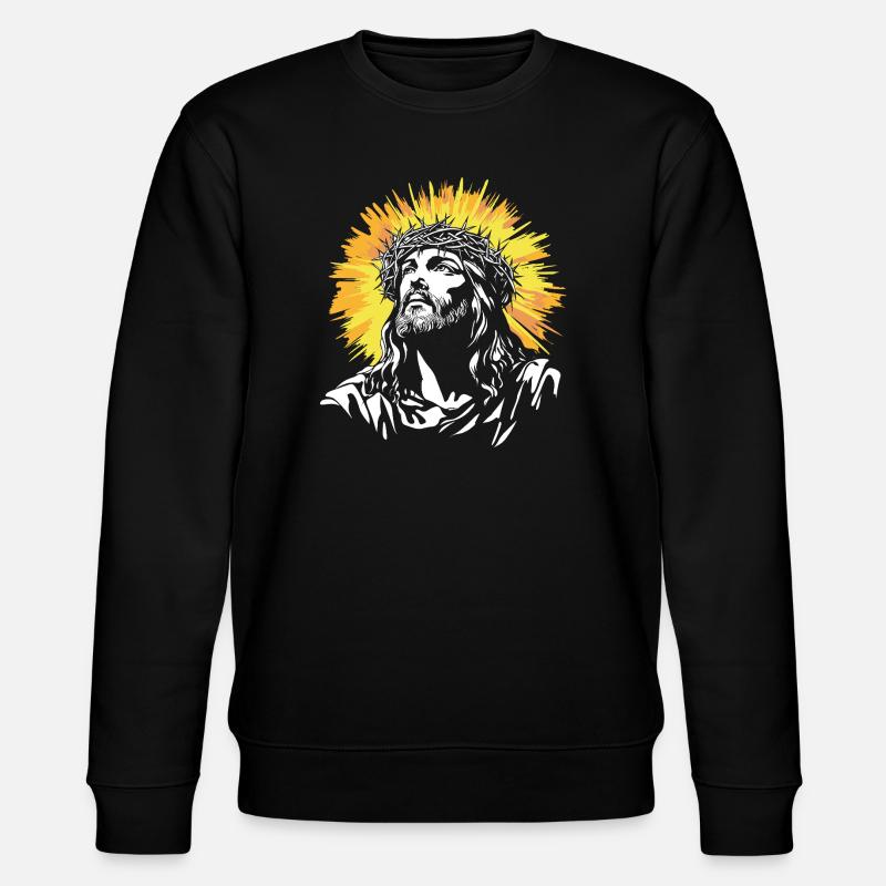 Motif du Saint Jésus-Christ - Sweat bio CHANGER Stanley/Stella Unisexe - noir