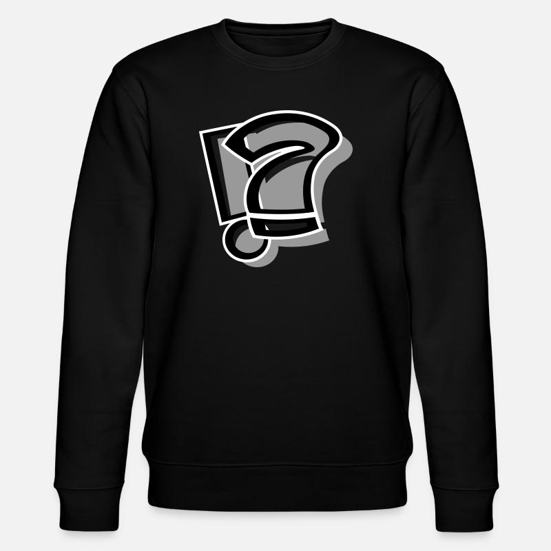 !? Exclamation question mark - Stanley/Stella CHANGER Unisex Organic Sweatshirt - black