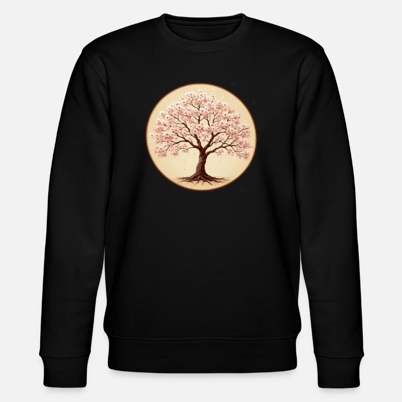 Delicate cherry blossom tree - Stanley/Stella CHANGER Unisex Organic Sweatshirt - black