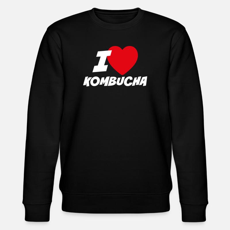 Ich liebe Kombucha - Stanley/Stella Unisex Bio-Sweatshirt CHANGER  - Schwarz