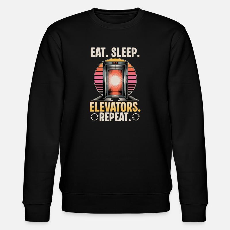 Ascenseur pour tout-petits et enfants - Sweat bio CHANGER Stanley/Stella Unisexe - noir