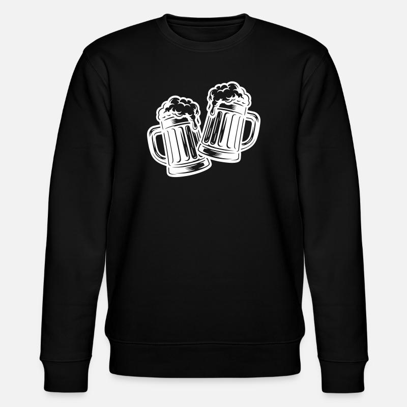 Bier Anstoßen Prost - Stanley/Stella Unisex Bio-Sweatshirt CHANGER  - Schwarz
