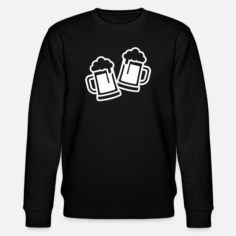 Bierglas Symbol Bier - Stanley/Stella Unisex Bio-Sweatshirt CHANGER  - Schwarz