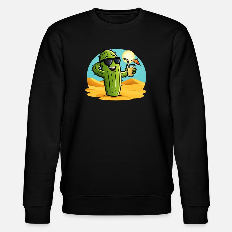 Cactus d’été - Sweat bio CHANGER Stanley/Stella Unisexe - noir