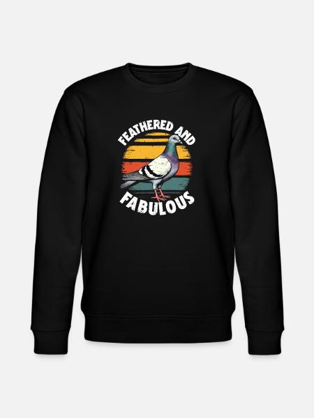 Pigeons Pigeon Breeders Feathered and fabulous - Stanley/Stella CHANGER Unisex Organic Sweatshirt - black
