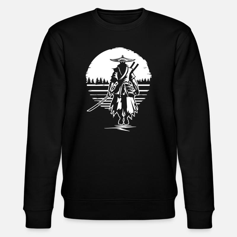 Samurai before sunset - Stanley/Stella CHANGER Unisex Organic Sweatshirt - black