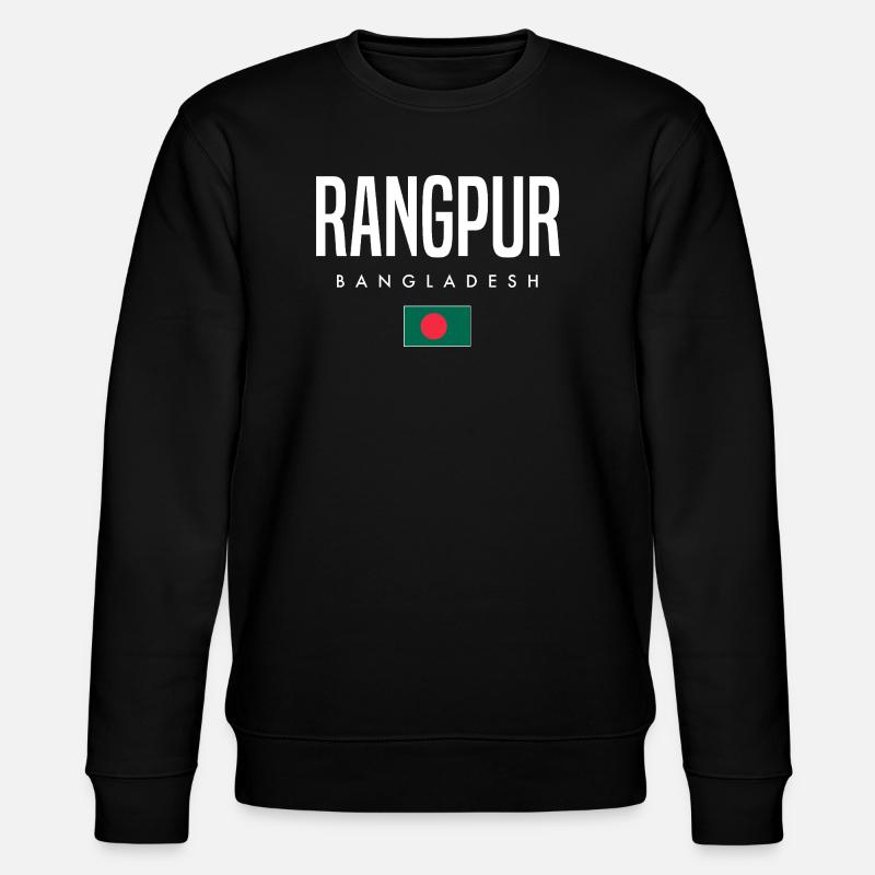 Rangpur Bangladesch - Stanley/Stella Unisex Bio-Sweatshirt CHANGER  - Schwarz