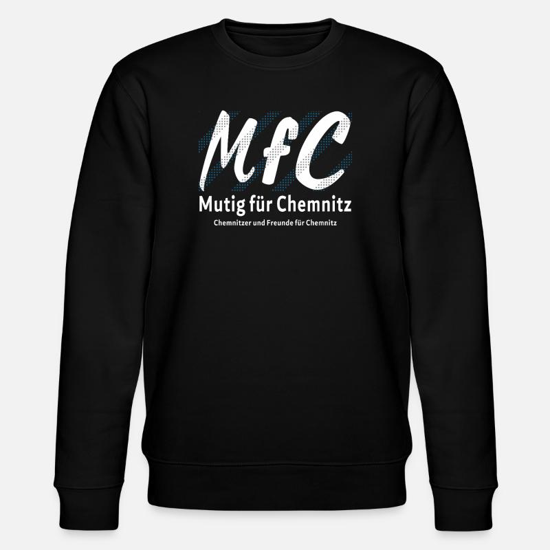 Chemnitz Mutig für Chemnitz - Stanley/Stella Unisex Bio-Sweatshirt CHANGER  - Schwarz