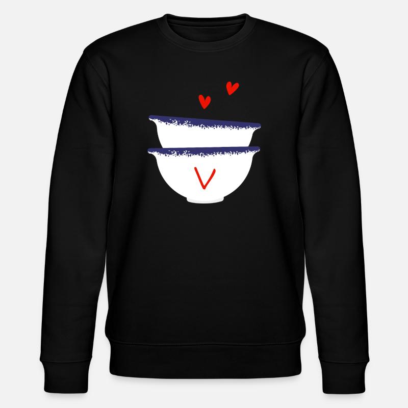 Lettre v bols breton - Sweat bio CHANGER Stanley/Stella Unisexe - noir