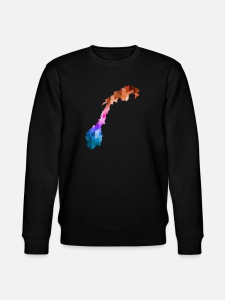 Norge - Norge - Norge - Flag - Skandinavien - Stanley/Stella økologisk unisex-sweatshirt CHANGER  - sort