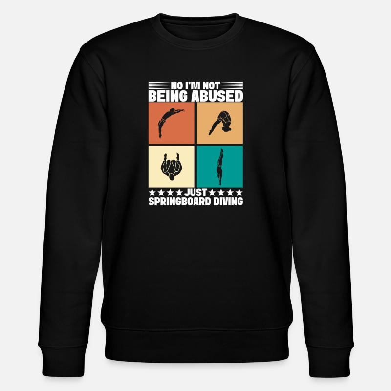 Diving diving board - Stanley/Stella CHANGER Unisex Organic Sweatshirt - black