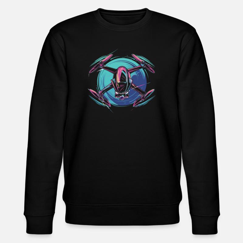 Dynamic Drone - Stanley/Stella Unisex Bio-Sweatshirt CHANGER  - Schwarz